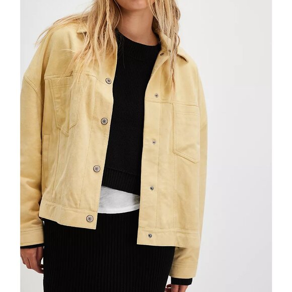 We The Free Opal Swing Suede Jacket Color: Chamoix - Picture 1 of 6